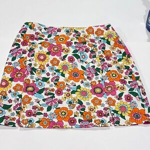 Love on a hanger Junior Skirt Size 7 Floral Spring Split Bright Womens 2
